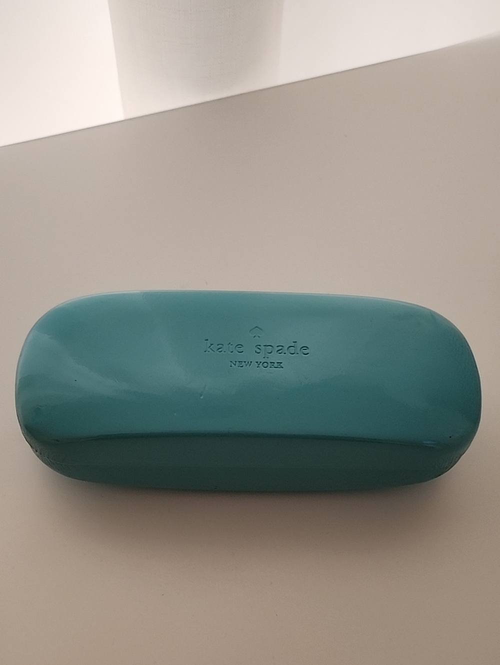 kate spade Teal Glossy Hard Shell Eyewear Case